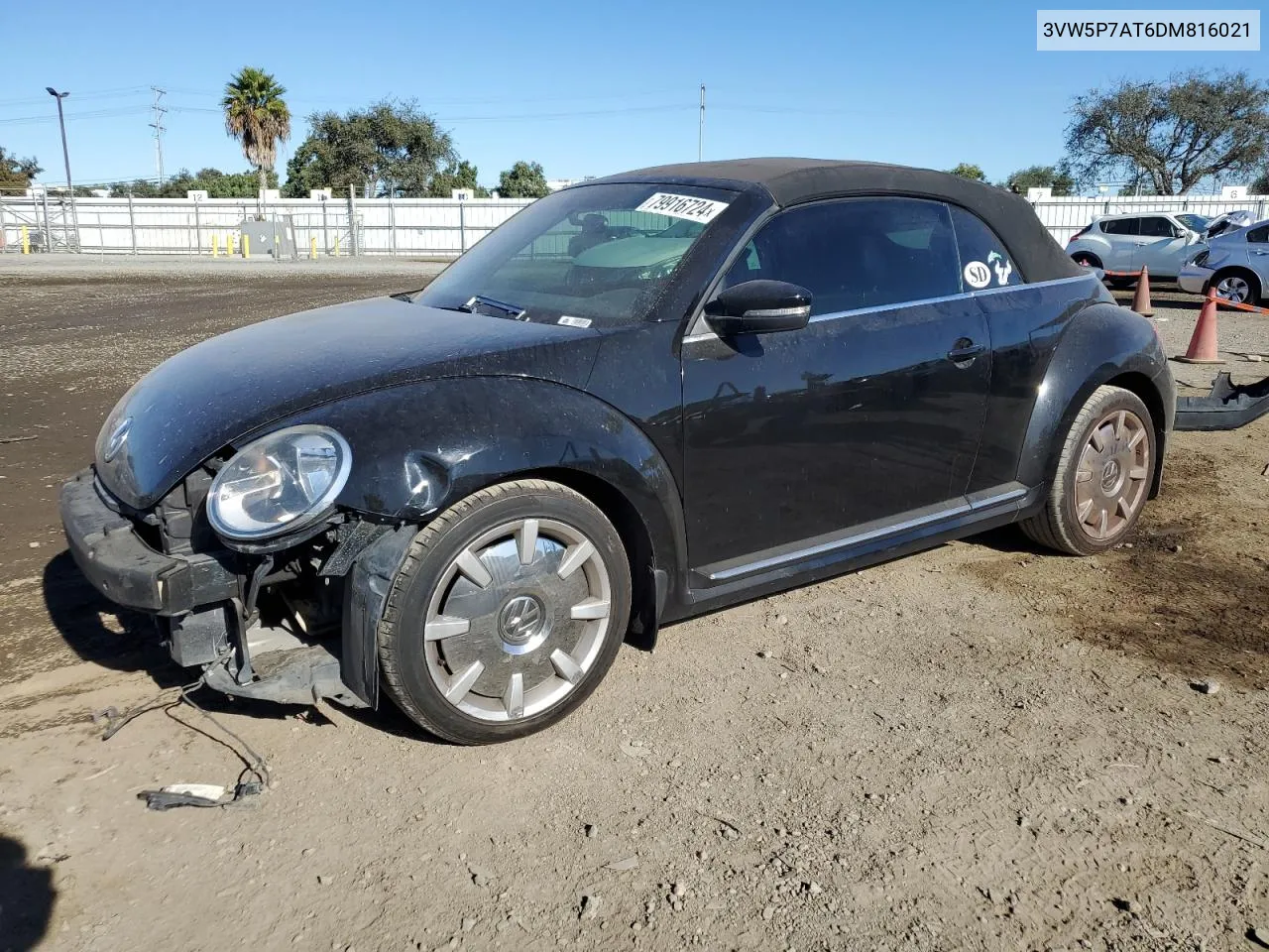 2013 Volkswagen Beetle VIN: 3VW5P7AT6DM816021 Lot: 79916724