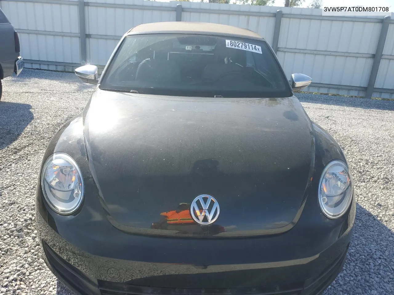 2013 Volkswagen Beetle VIN: 3VW5P7AT0DM801708 Lot: 80279114