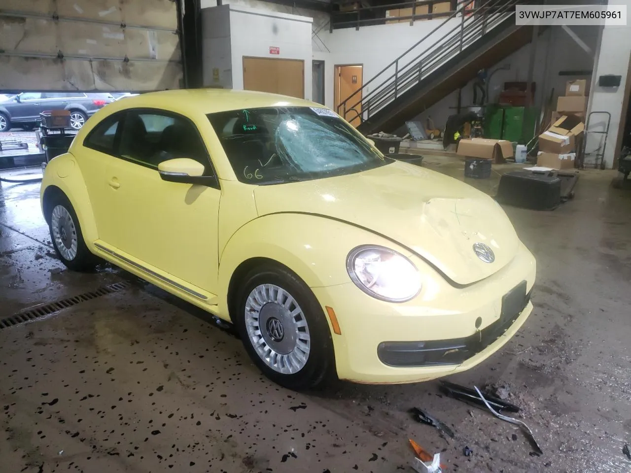 2014 Volkswagen Beetle VIN: 3VWJP7AT7EM605961 Lot: 64607651