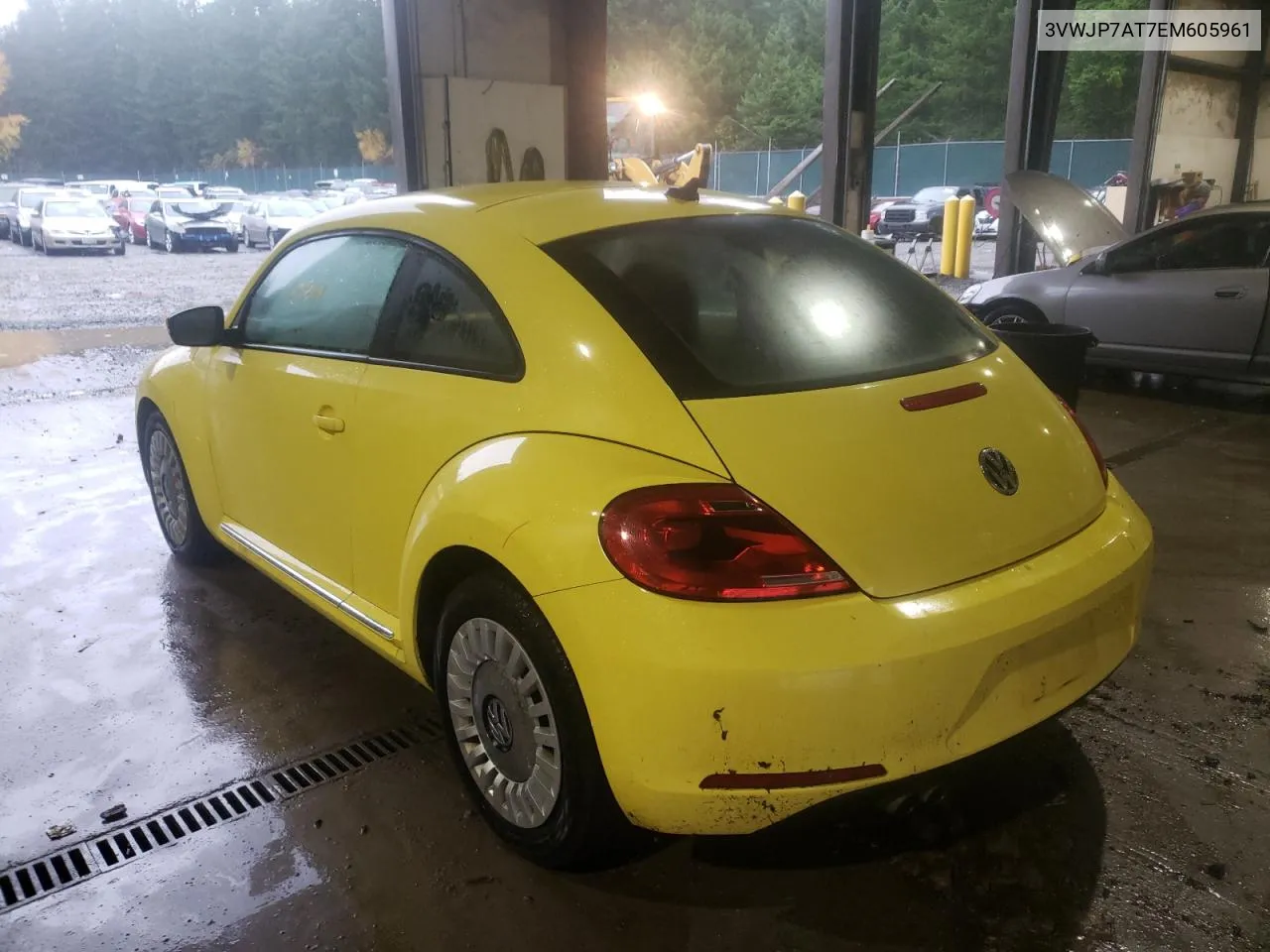 2014 Volkswagen Beetle VIN: 3VWJP7AT7EM605961 Lot: 64607651