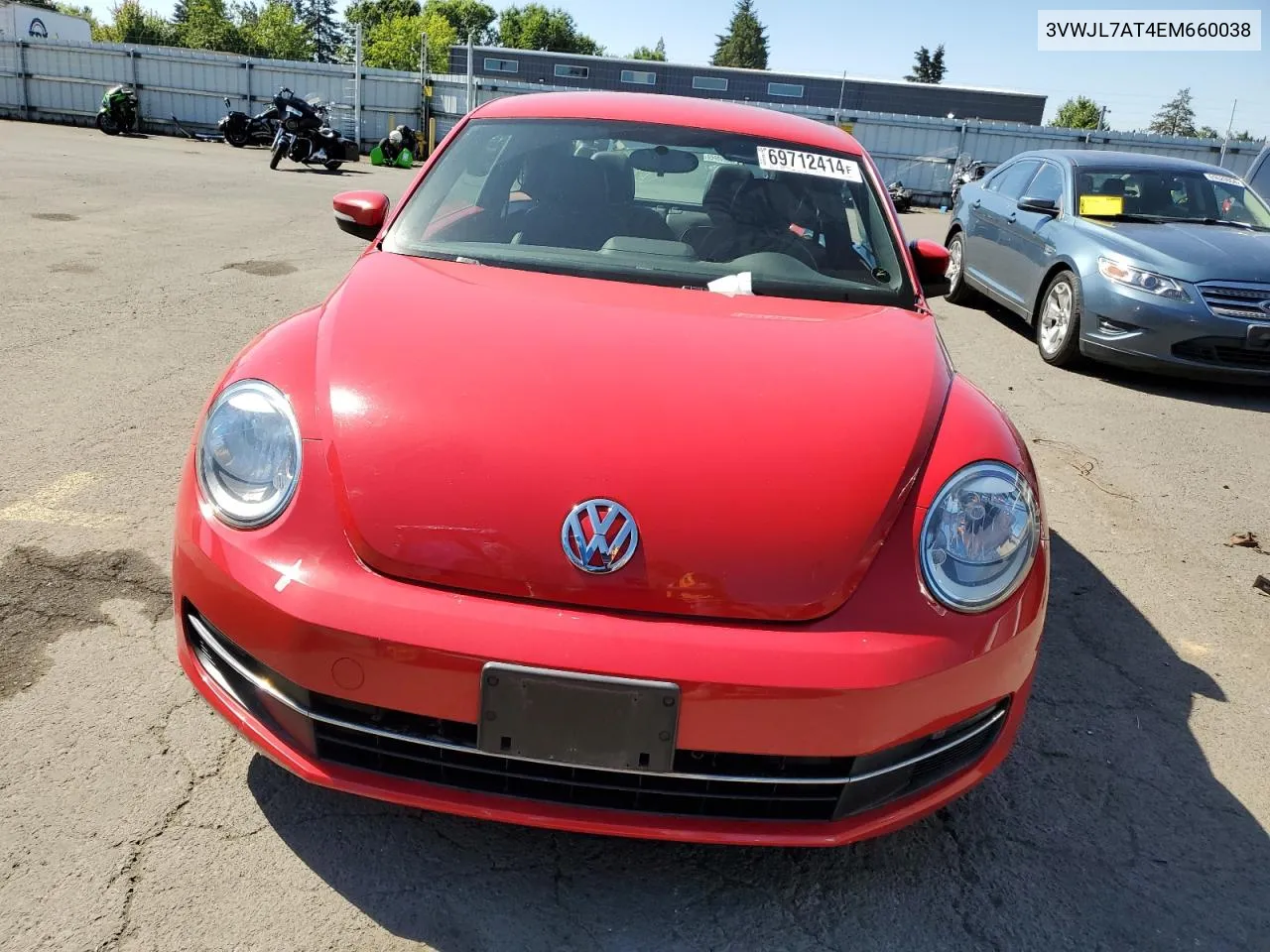 2014 Volkswagen Beetle VIN: 3VWJL7AT4EM660038 Lot: 69712414