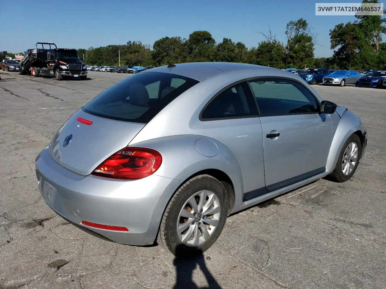 2014 Volkswagen Beetle VIN: 3VWF17AT2EM646537 Lot: 70051374