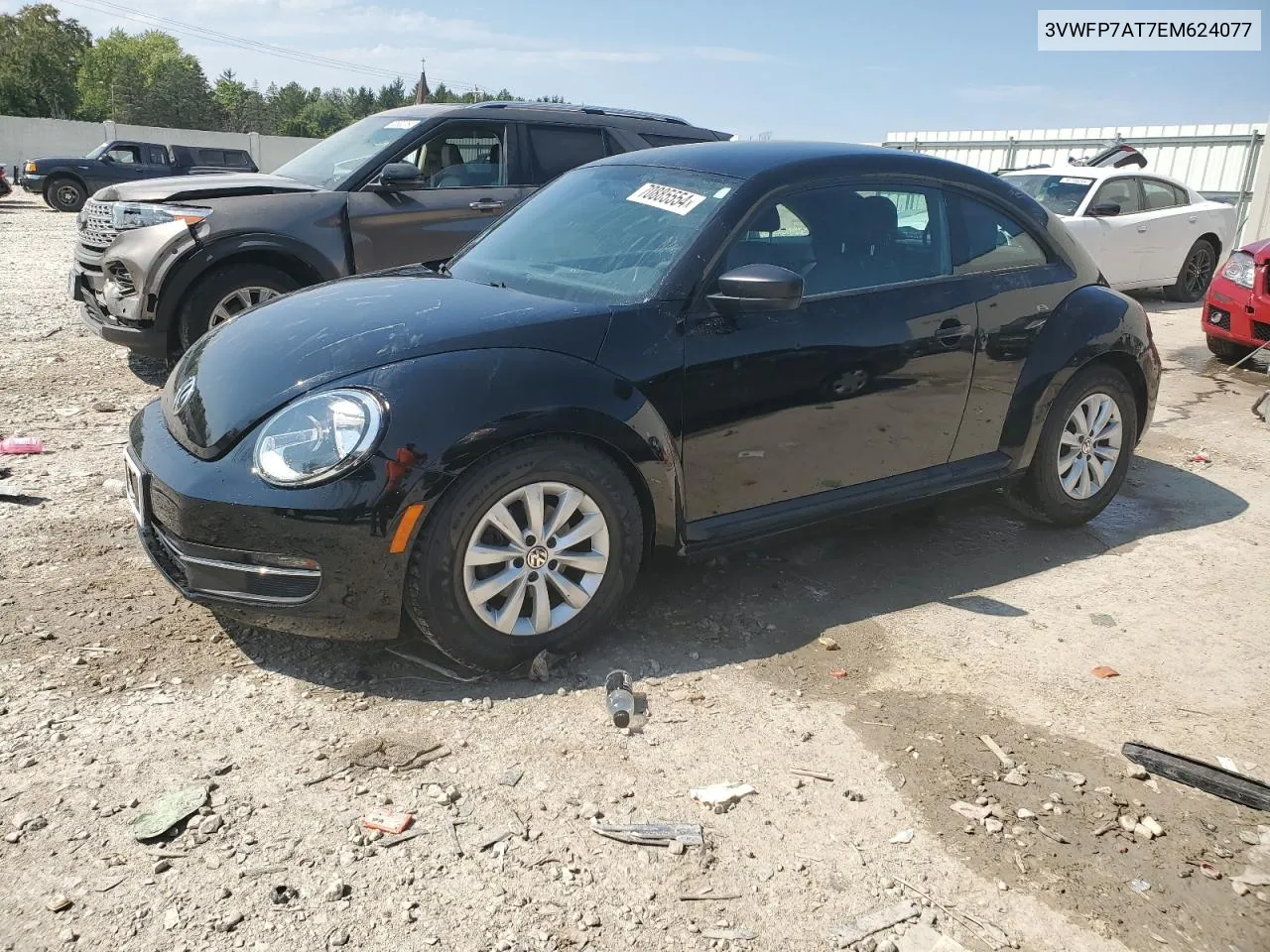 2014 Volkswagen Beetle VIN: 3VWFP7AT7EM624077 Lot: 70885554