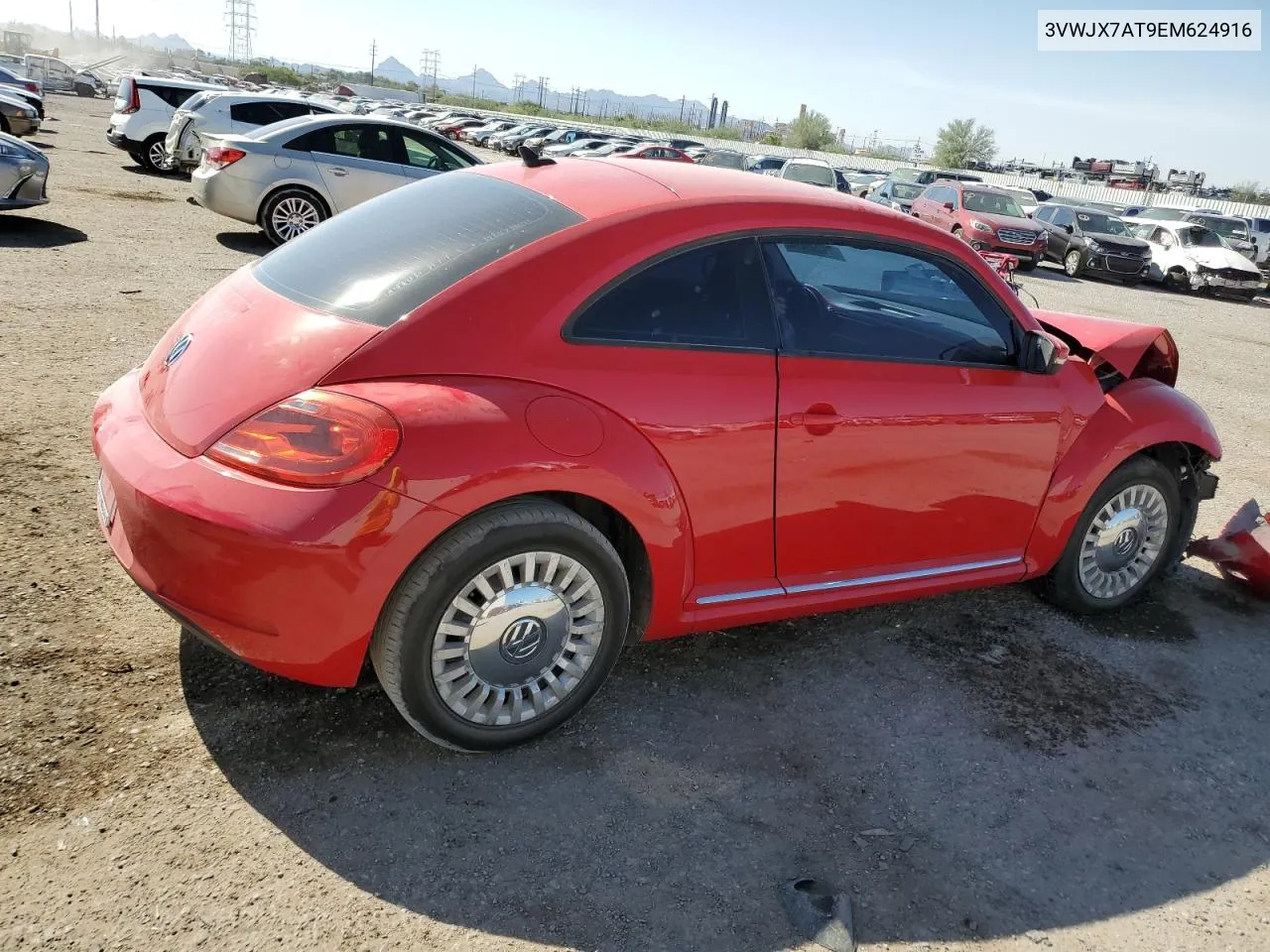 2014 Volkswagen Beetle VIN: 3VWJX7AT9EM624916 Lot: 71393474