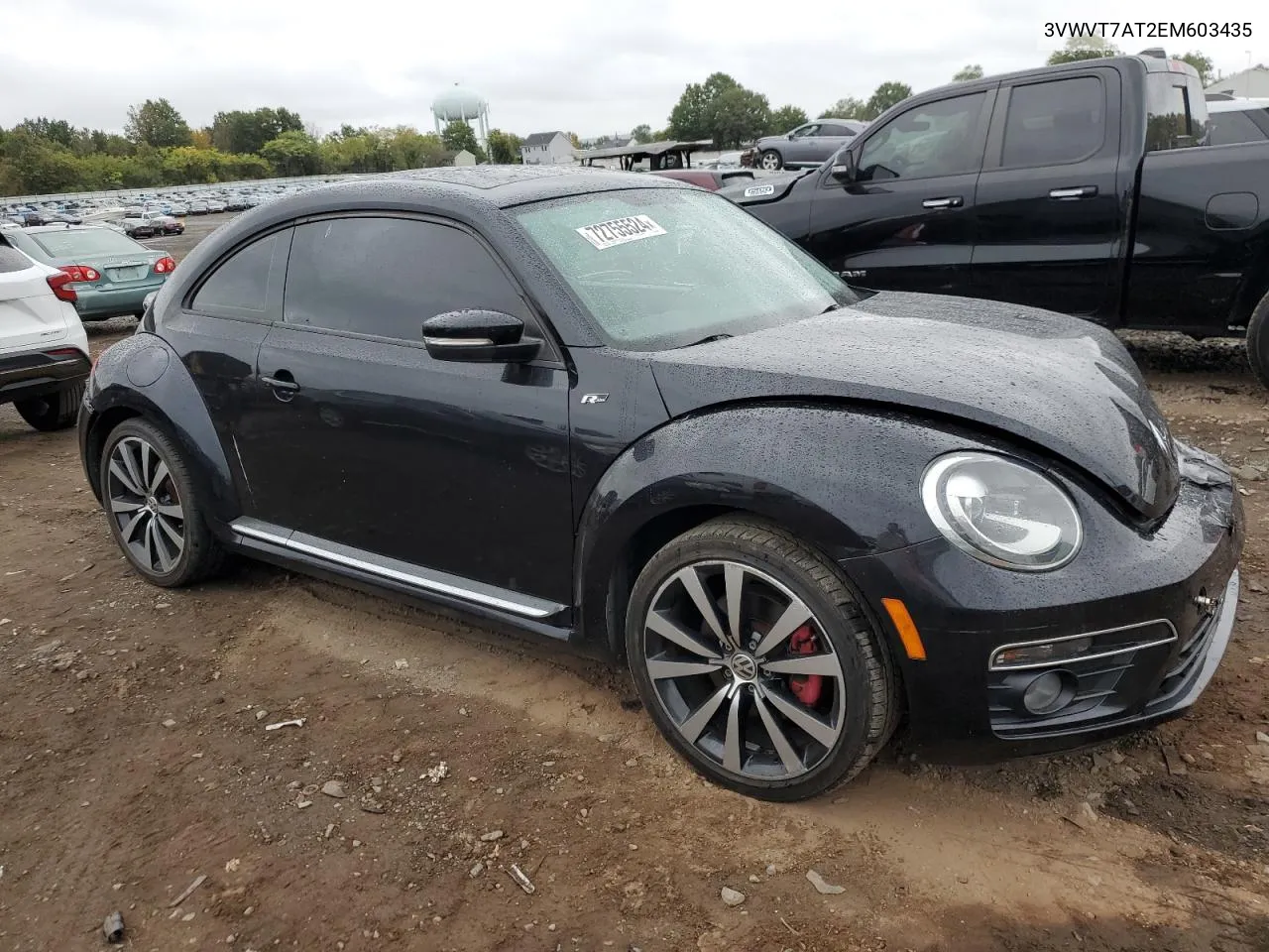 2014 Volkswagen Beetle Turbo VIN: 3VWVT7AT2EM603435 Lot: 72755524