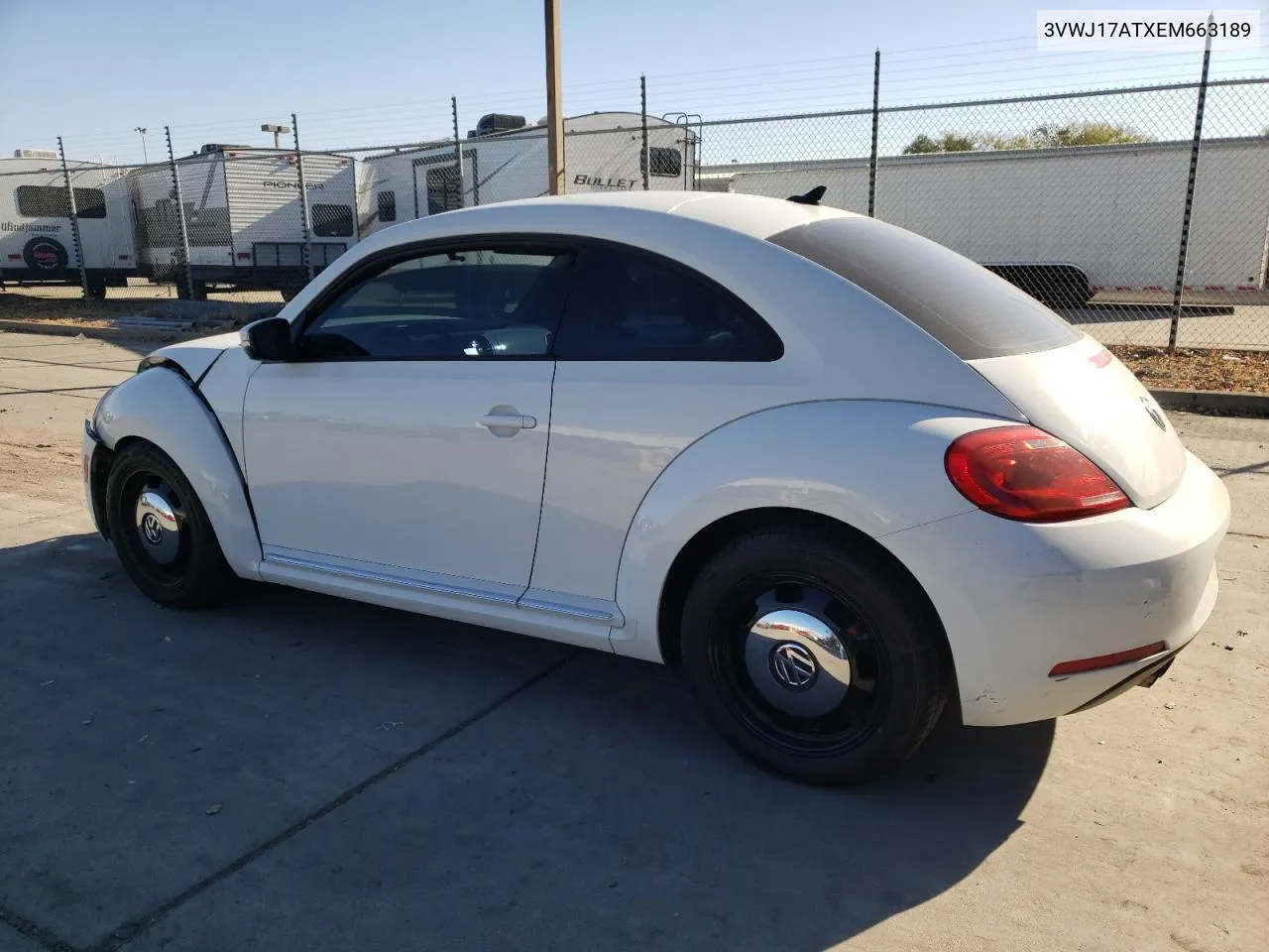 2014 Volkswagen Beetle VIN: 3VWJ17ATXEM663189 Lot: 73412404