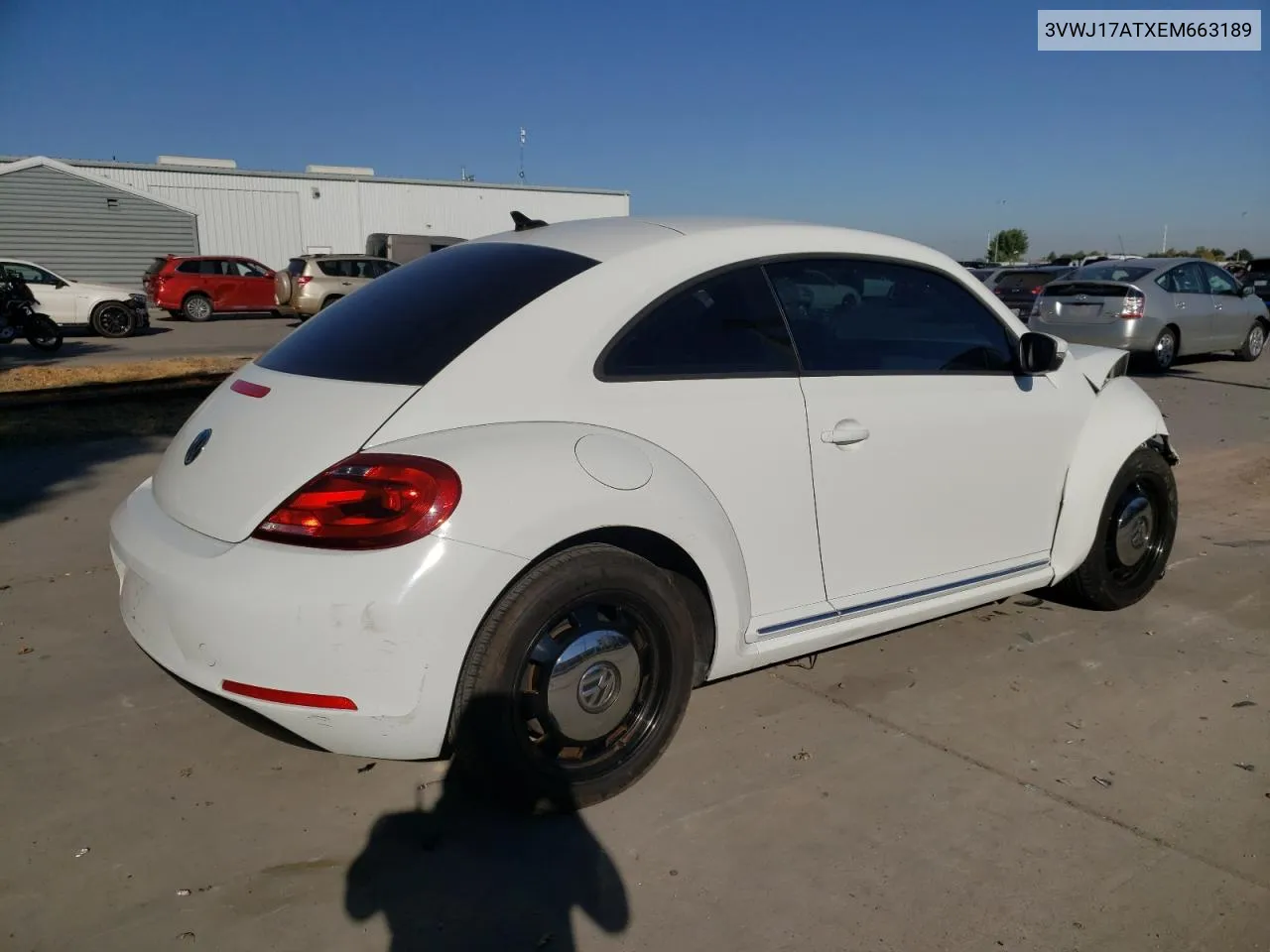 2014 Volkswagen Beetle VIN: 3VWJ17ATXEM663189 Lot: 73412404