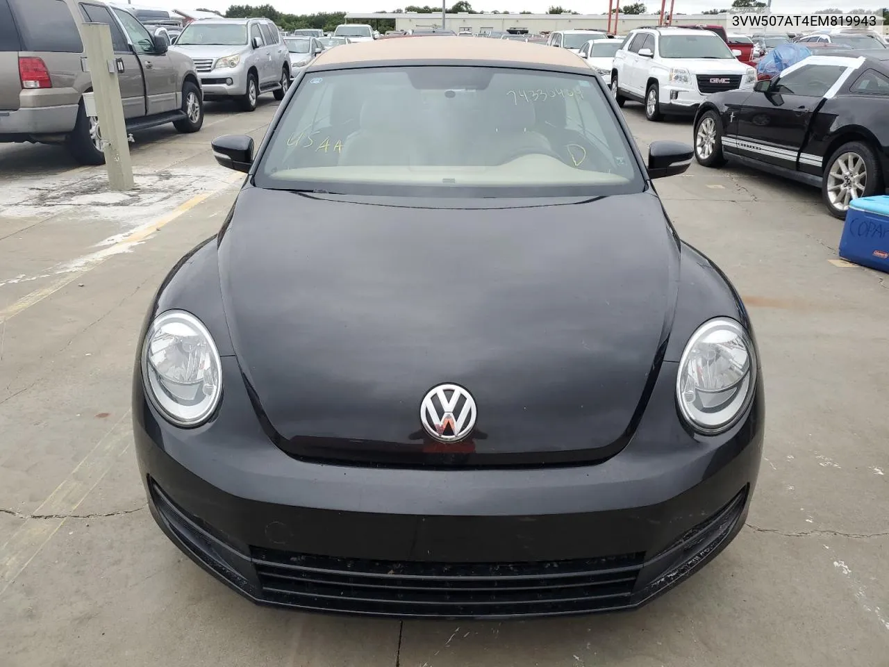 2014 Volkswagen Beetle VIN: 3VW507AT4EM819943 Lot: 74330404