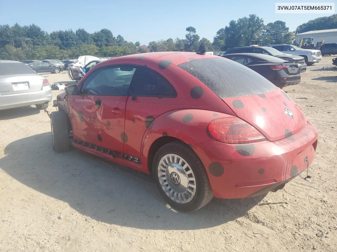 2014 Volkswagen Beetle VIN: 3VWJ07AT5EM665371 Lot: 74894544