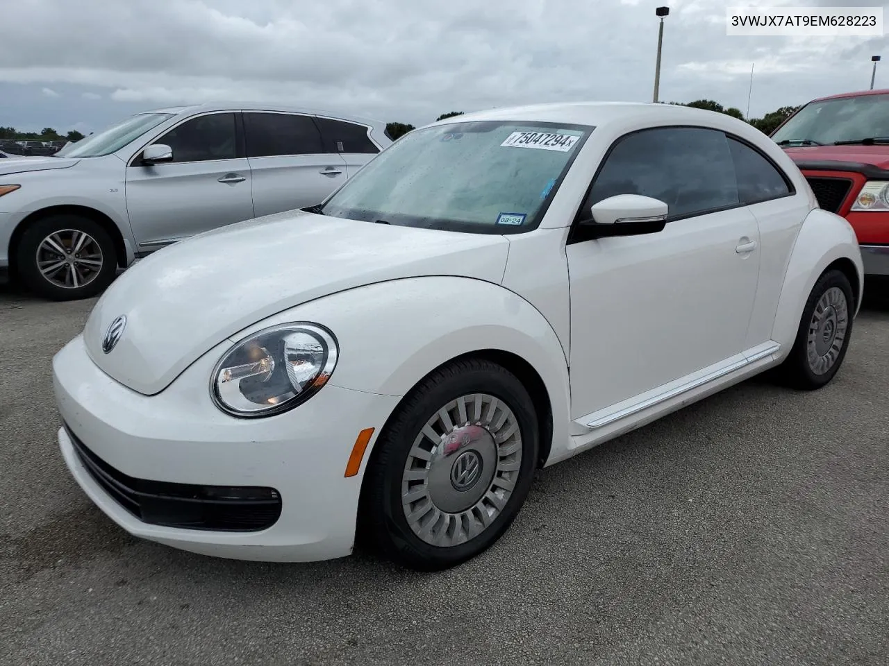 2014 Volkswagen Beetle VIN: 3VWJX7AT9EM628223 Lot: 75047294