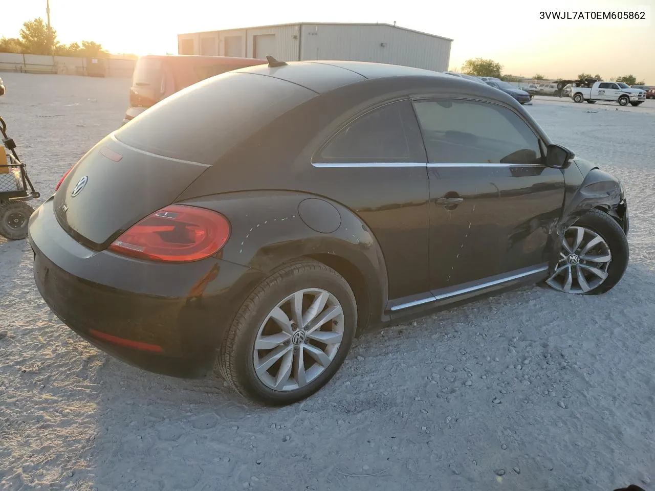 2014 Volkswagen Beetle VIN: 3VWJL7AT0EM605862 Lot: 75652464