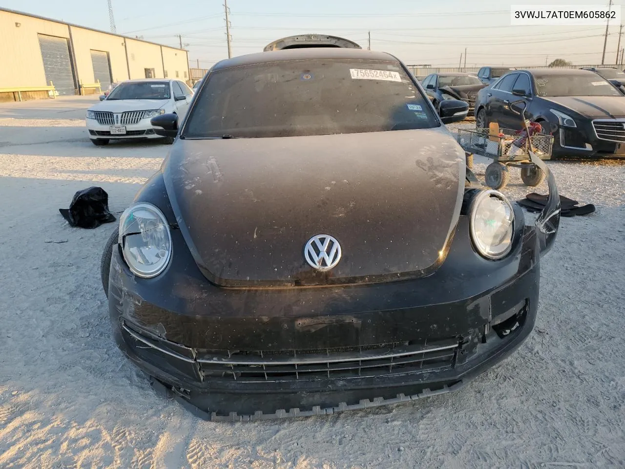 2014 Volkswagen Beetle VIN: 3VWJL7AT0EM605862 Lot: 75652464