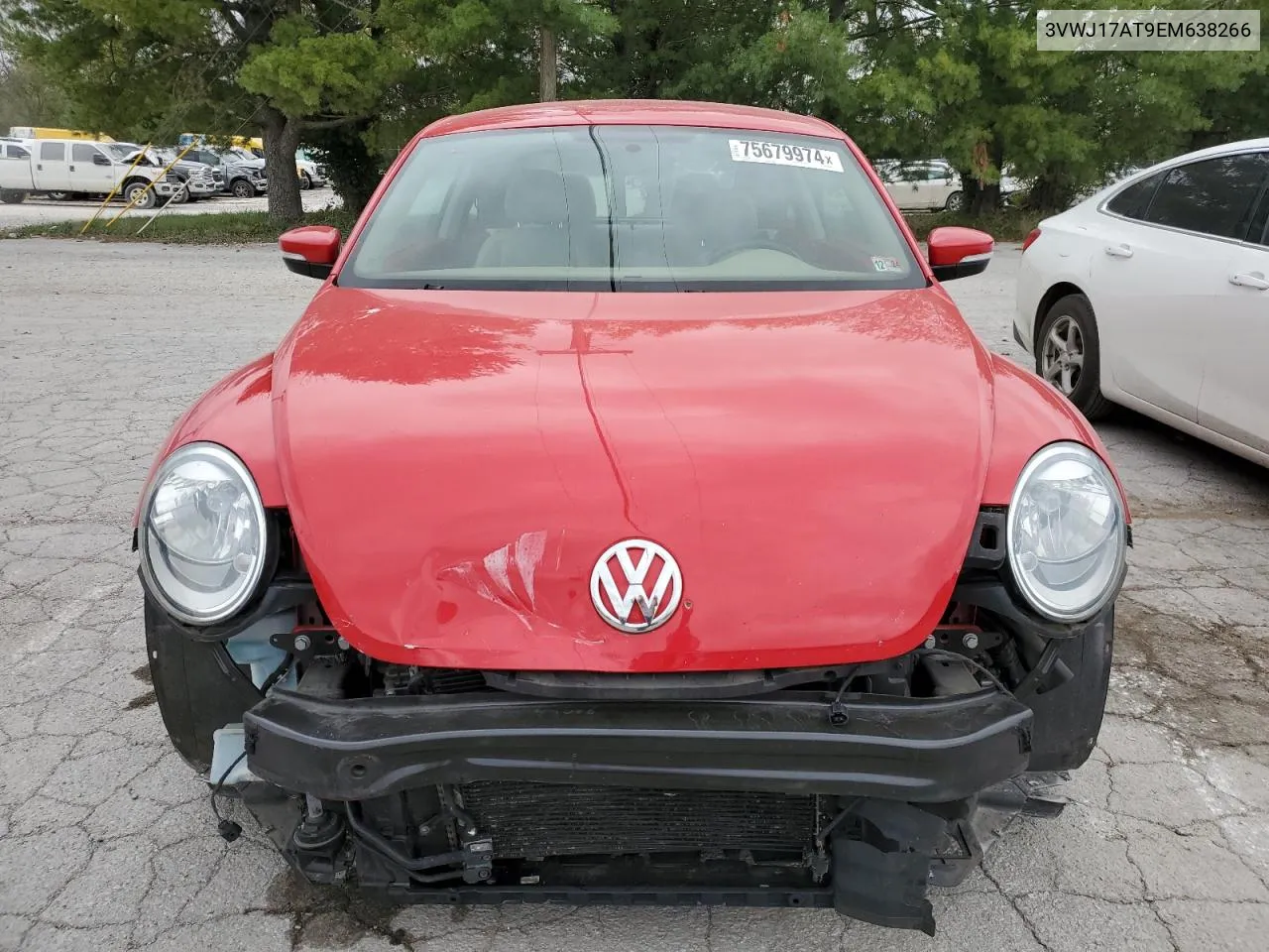 2014 Volkswagen Beetle VIN: 3VWJ17AT9EM638266 Lot: 75679974