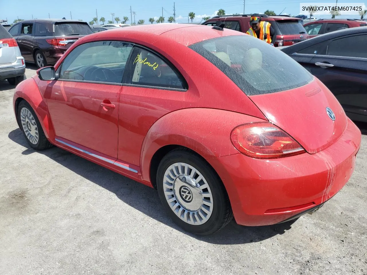 2014 Volkswagen Beetle VIN: 3VWJX7AT4EM607425 Lot: 75714654