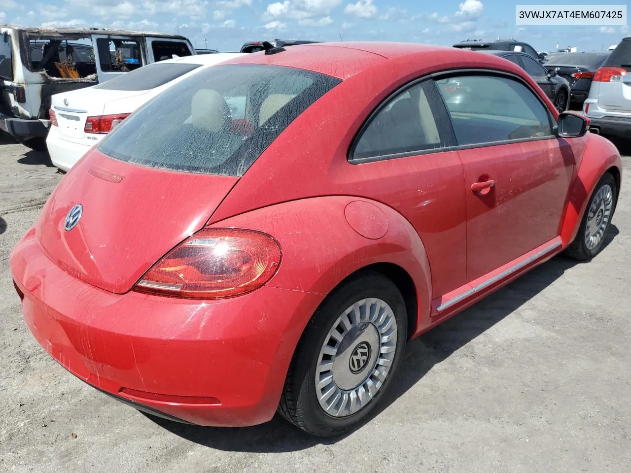 2014 Volkswagen Beetle VIN: 3VWJX7AT4EM607425 Lot: 75714654