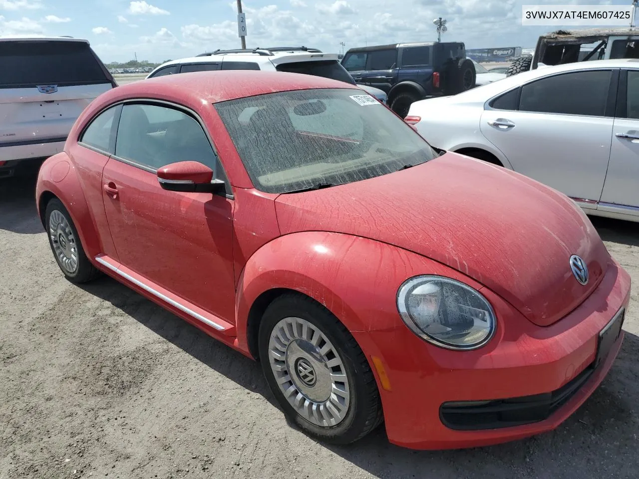 2014 Volkswagen Beetle VIN: 3VWJX7AT4EM607425 Lot: 75714654