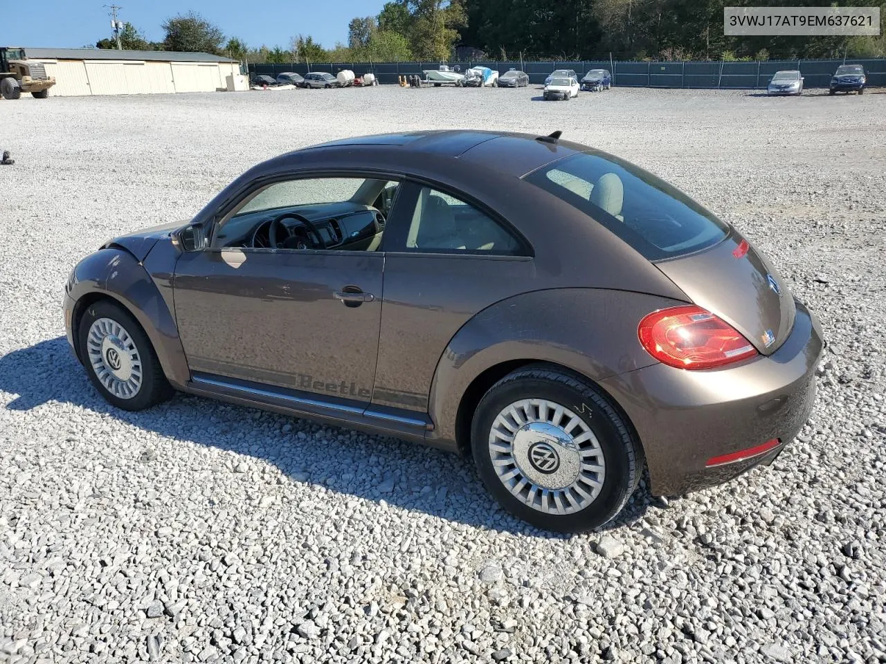 2014 Volkswagen Beetle VIN: 3VWJ17AT9EM637621 Lot: 75826104