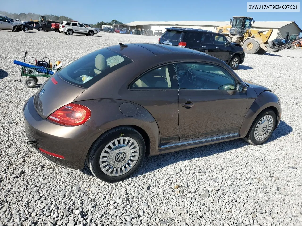 2014 Volkswagen Beetle VIN: 3VWJ17AT9EM637621 Lot: 75826104