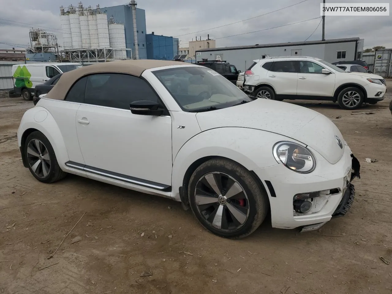 2014 Volkswagen Beetle Turbo VIN: 3VW7T7AT0EM806056 Lot: 76082684