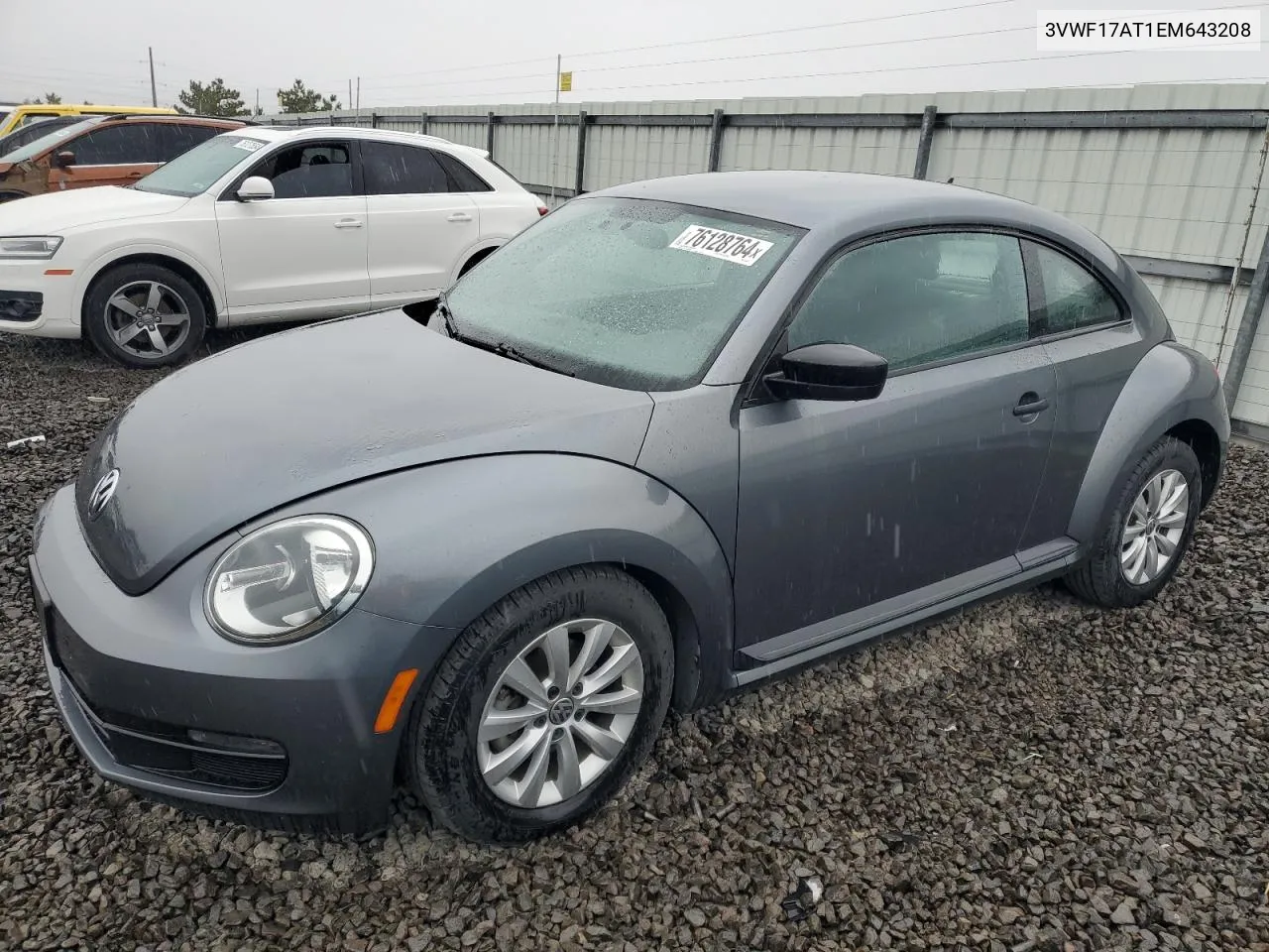 2014 Volkswagen Beetle VIN: 3VWF17AT1EM643208 Lot: 76128764