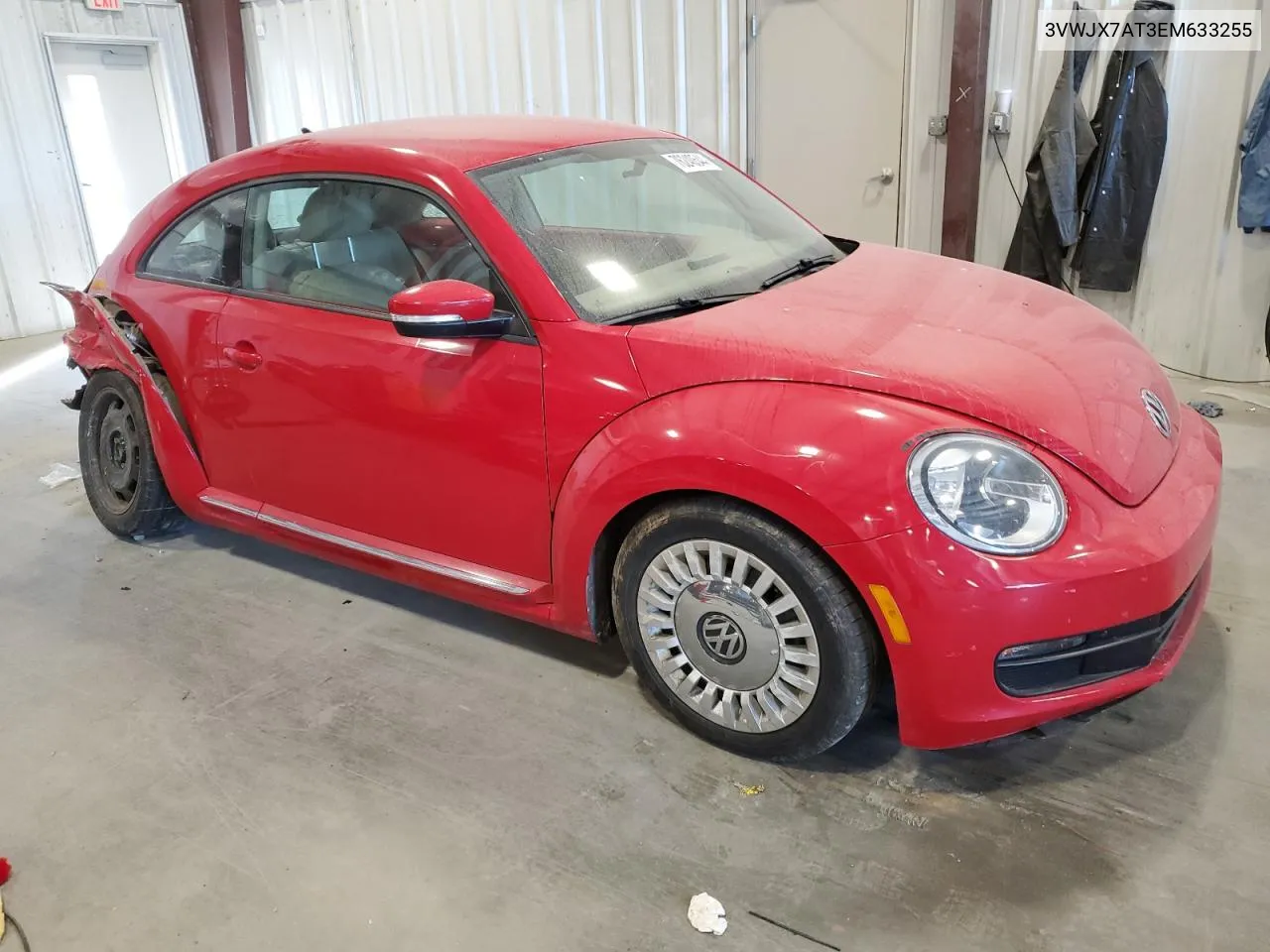 2014 Volkswagen Beetle VIN: 3VWJX7AT3EM633255 Lot: 76240544