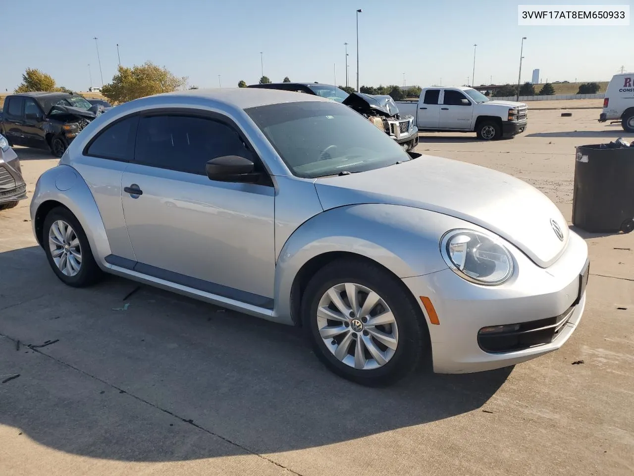 2014 Volkswagen Beetle VIN: 3VWF17AT8EM650933 Lot: 76421084