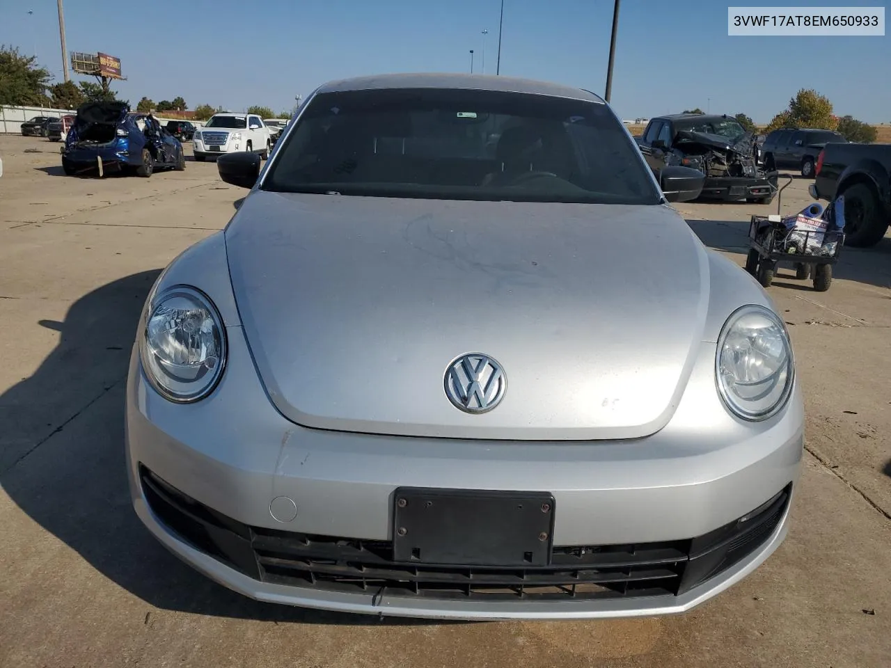 2014 Volkswagen Beetle VIN: 3VWF17AT8EM650933 Lot: 76421084