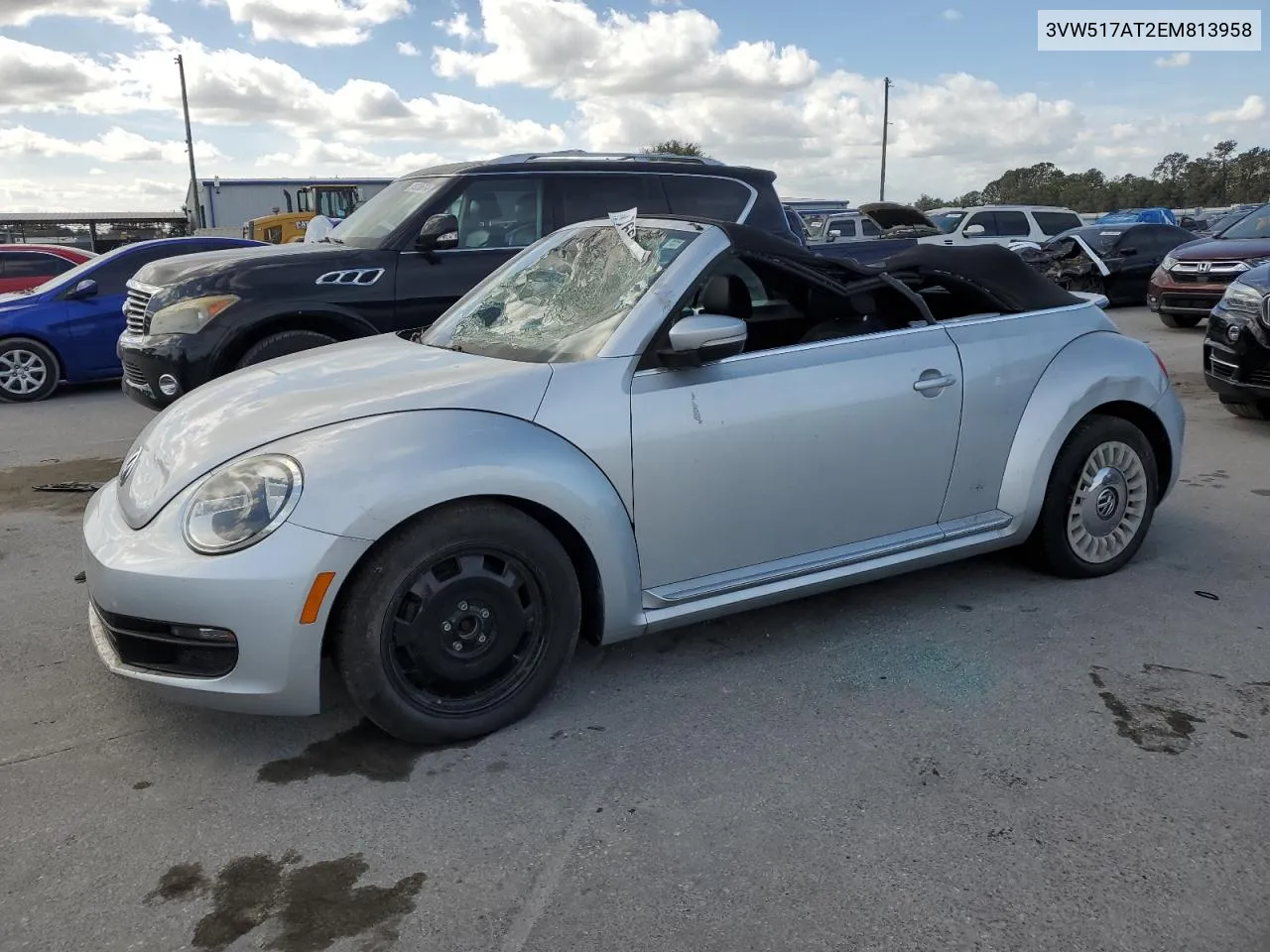 2014 Volkswagen Beetle VIN: 3VW517AT2EM813958 Lot: 76662504