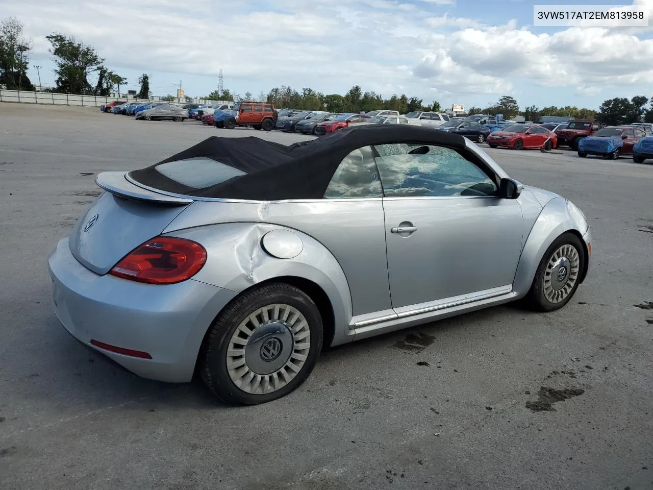 2014 Volkswagen Beetle VIN: 3VW517AT2EM813958 Lot: 76662504