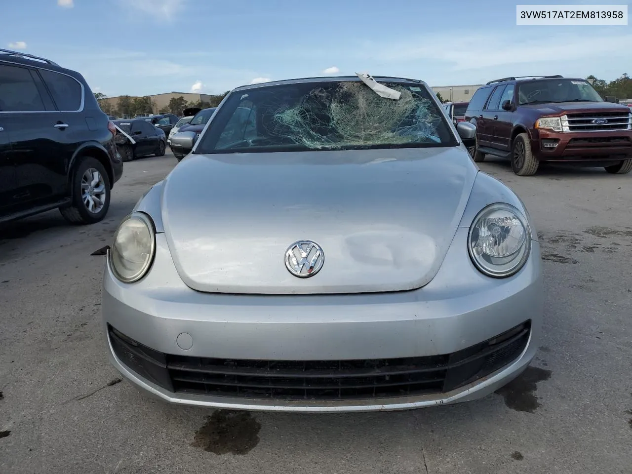 2014 Volkswagen Beetle VIN: 3VW517AT2EM813958 Lot: 76662504