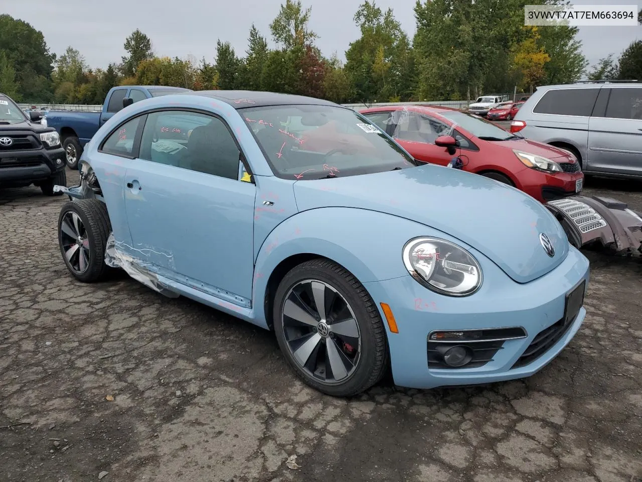 2014 Volkswagen Beetle Turbo VIN: 3VWVT7AT7EM663694 Lot: 76801204