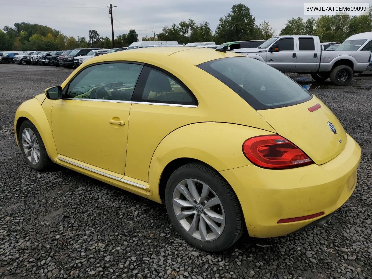 2014 Volkswagen Beetle VIN: 3VWJL7AT0EM609099 Lot: 76802164