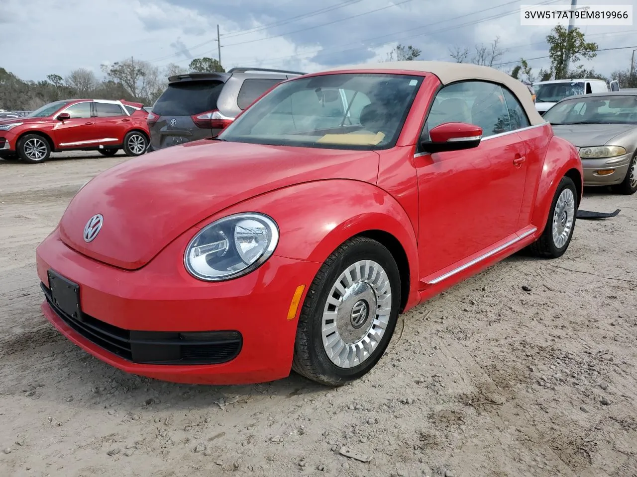 2014 Volkswagen Beetle VIN: 3VW517AT9EM819966 Lot: 76990014