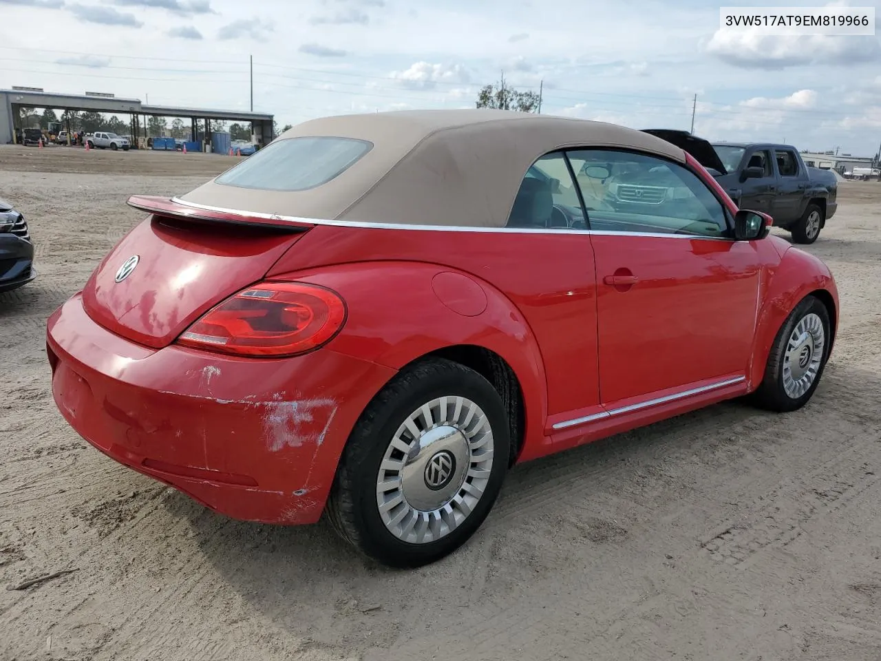 2014 Volkswagen Beetle VIN: 3VW517AT9EM819966 Lot: 76990014