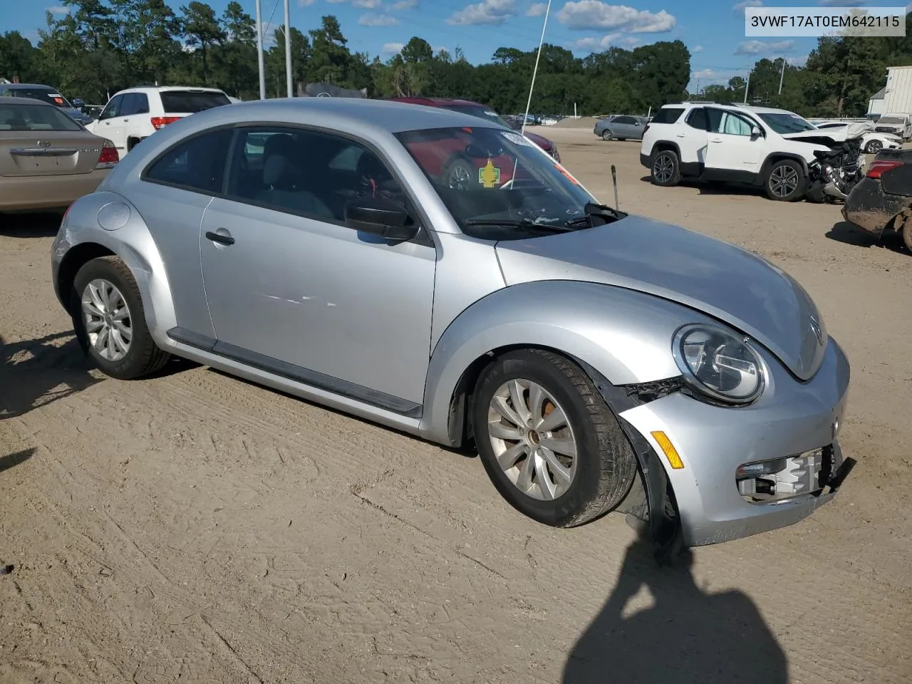 2014 Volkswagen Beetle VIN: 3VWF17AT0EM642115 Lot: 78394944