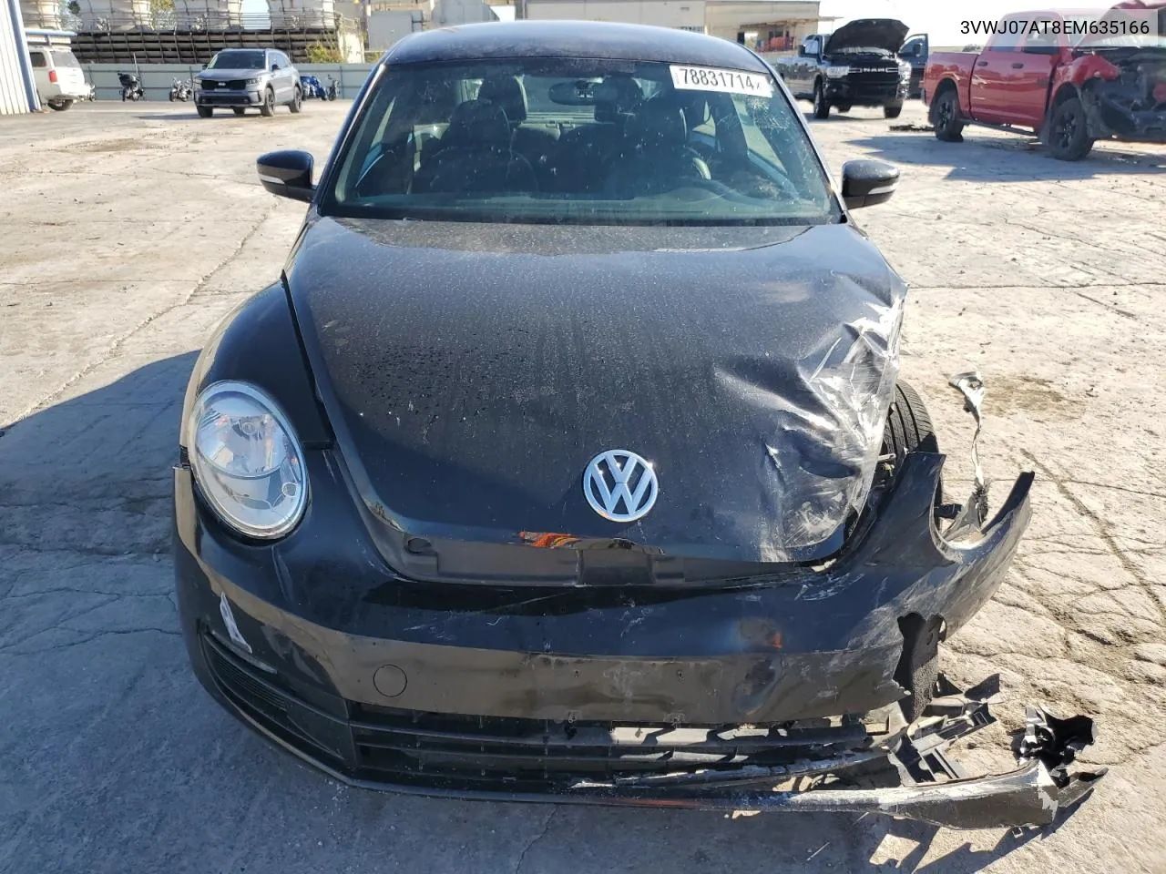 2014 Volkswagen Beetle VIN: 3VWJ07AT8EM635166 Lot: 78831714