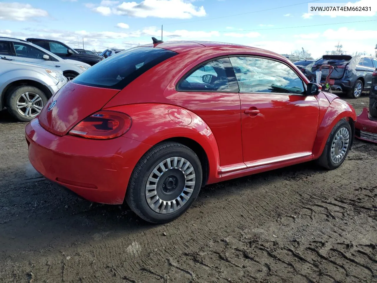 2014 Volkswagen Beetle VIN: 3VWJ07AT4EM662431 Lot: 80233364