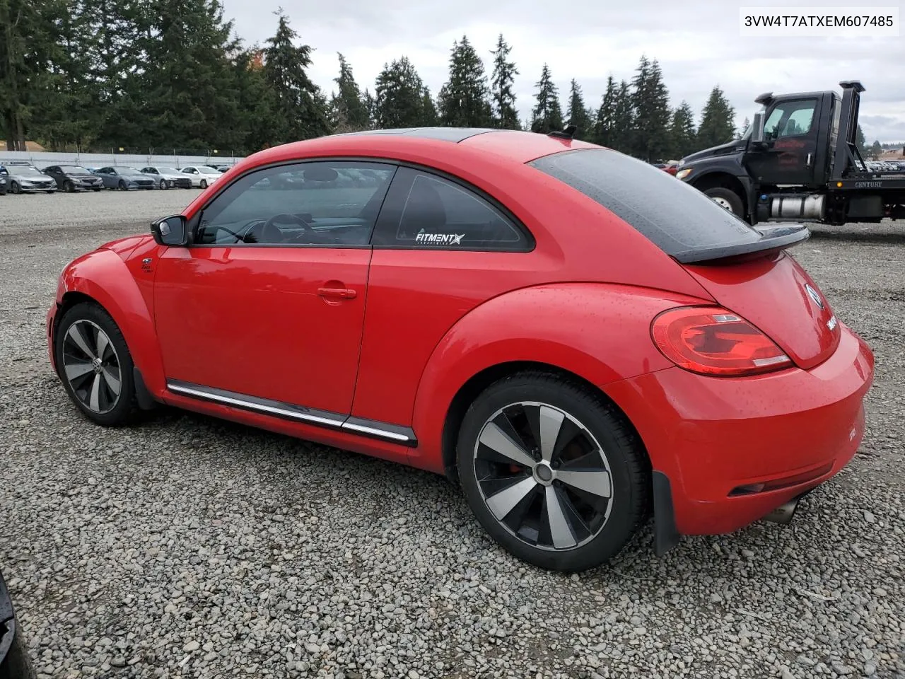 2014 Volkswagen Beetle Turbo VIN: 3VW4T7ATXEM607485 Lot: 80347084