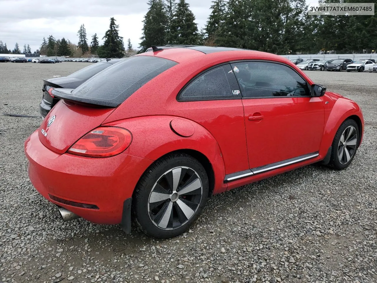 2014 Volkswagen Beetle Turbo VIN: 3VW4T7ATXEM607485 Lot: 80347084