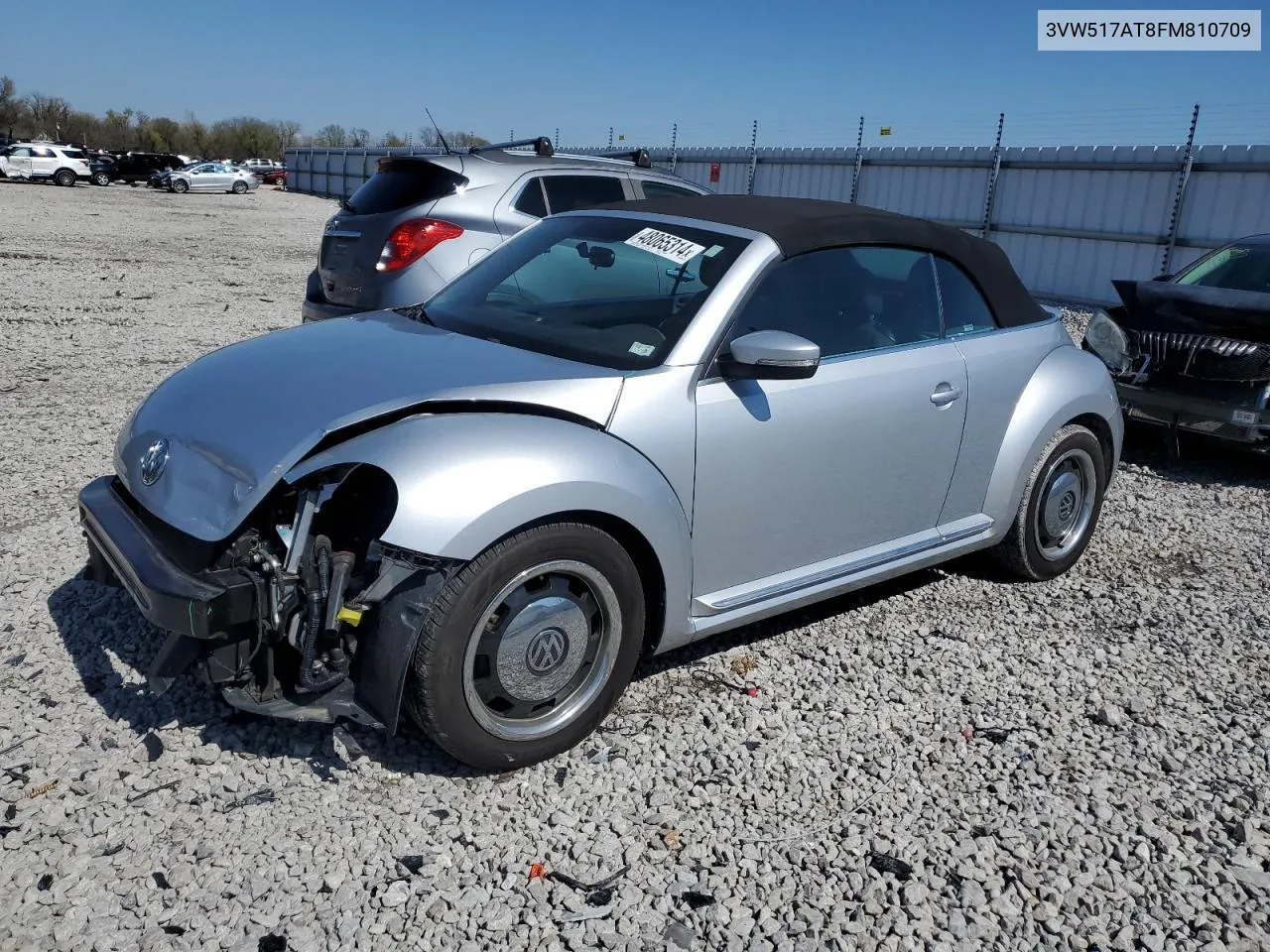 2015 Volkswagen Beetle 1.8T VIN: 3VW517AT8FM810709 Lot: 48065314