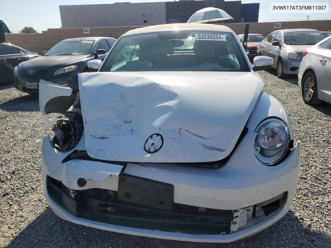 2015 Volkswagen Beetle 1.8T VIN: 3VW517AT3FM811007 Lot: 53235524