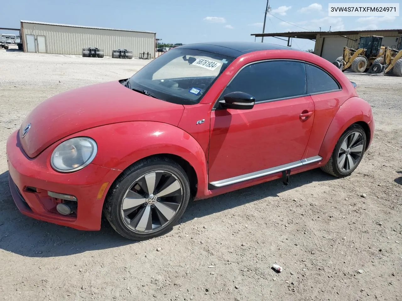 2015 Volkswagen Beetle R-Line VIN: 3VW4S7ATXFM624971 Lot: 68761934