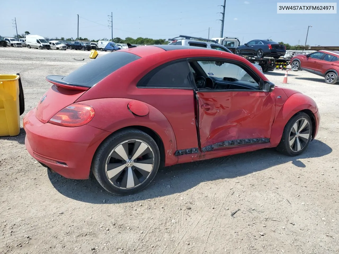 2015 Volkswagen Beetle R-Line VIN: 3VW4S7ATXFM624971 Lot: 68761934