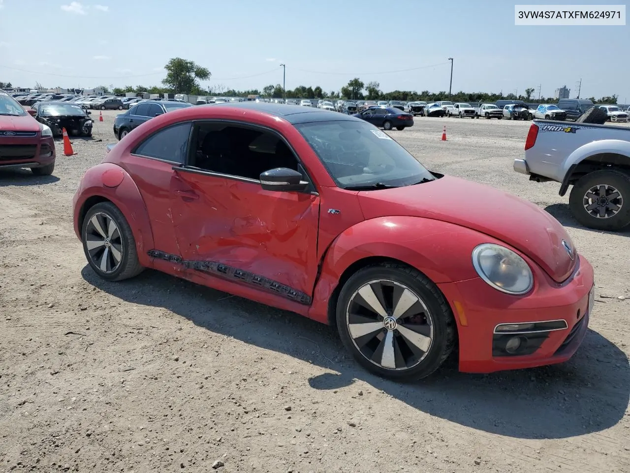 2015 Volkswagen Beetle R-Line VIN: 3VW4S7ATXFM624971 Lot: 68761934