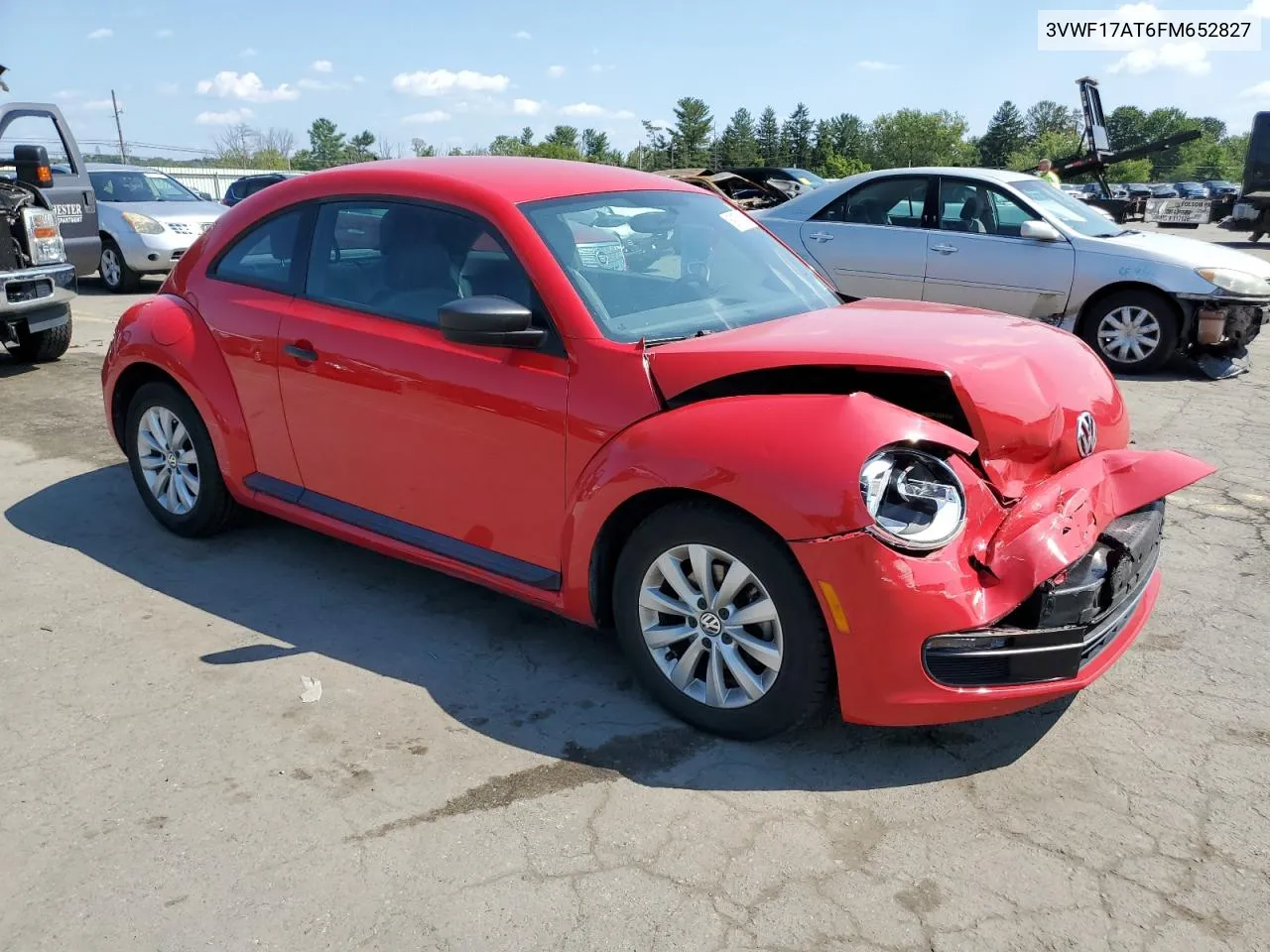 2015 Volkswagen Beetle 1.8T VIN: 3VWF17AT6FM652827 Lot: 69178194