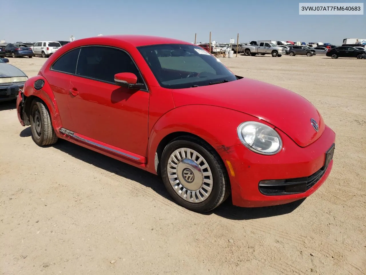 2015 Volkswagen Beetle 1.8T VIN: 3VWJ07AT7FM640683 Lot: 71171554