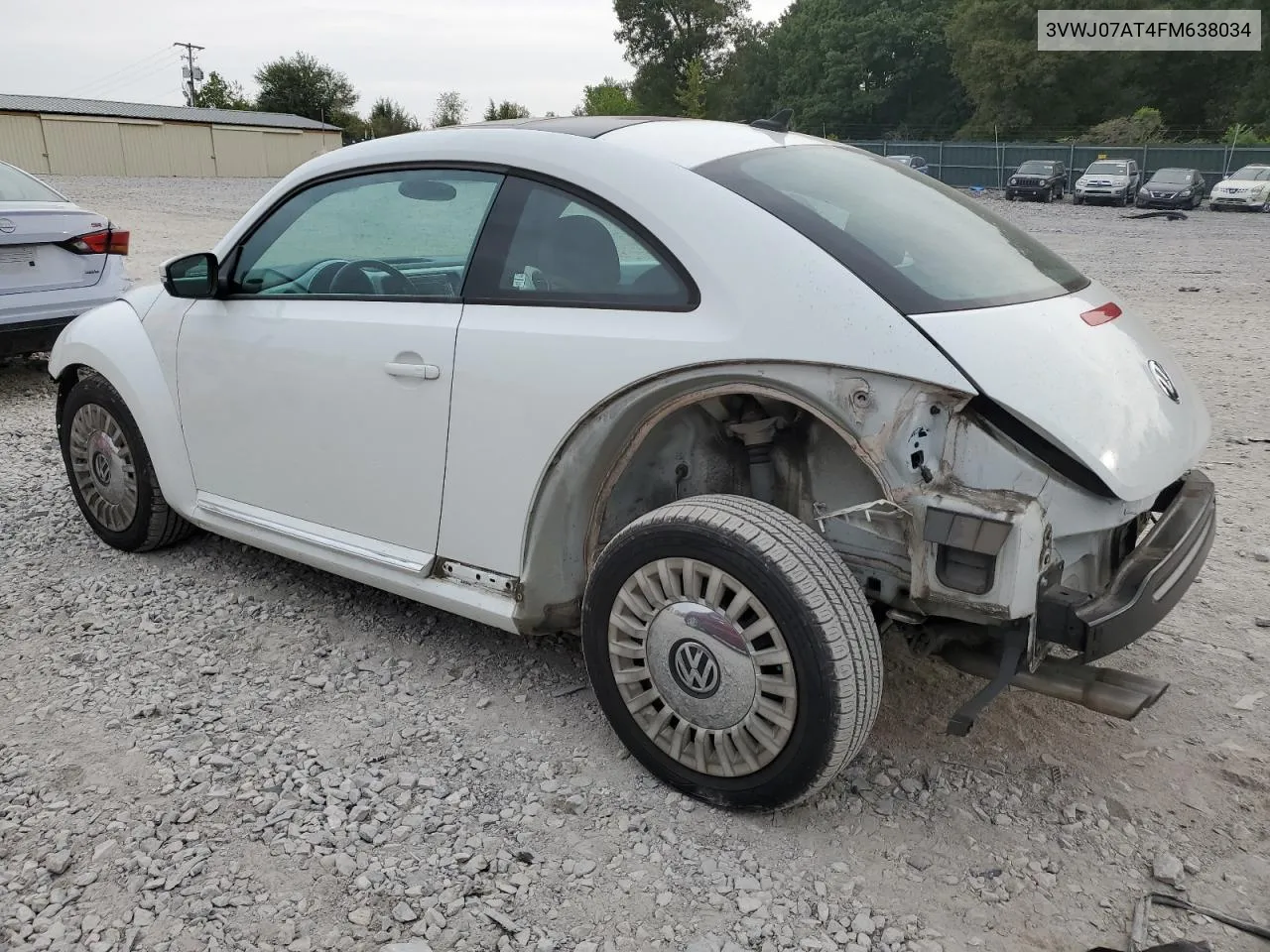 2015 Volkswagen Beetle 1.8T VIN: 3VWJ07AT4FM638034 Lot: 71338204