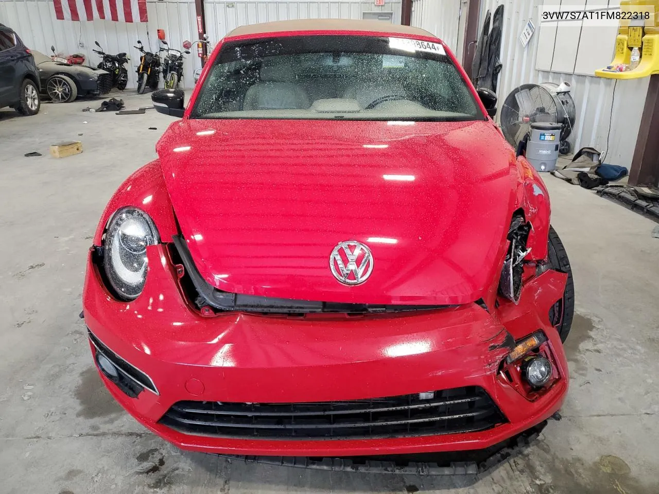 2015 Volkswagen Beetle R-Line VIN: 3VW7S7AT1FM822318 Lot: 71398644