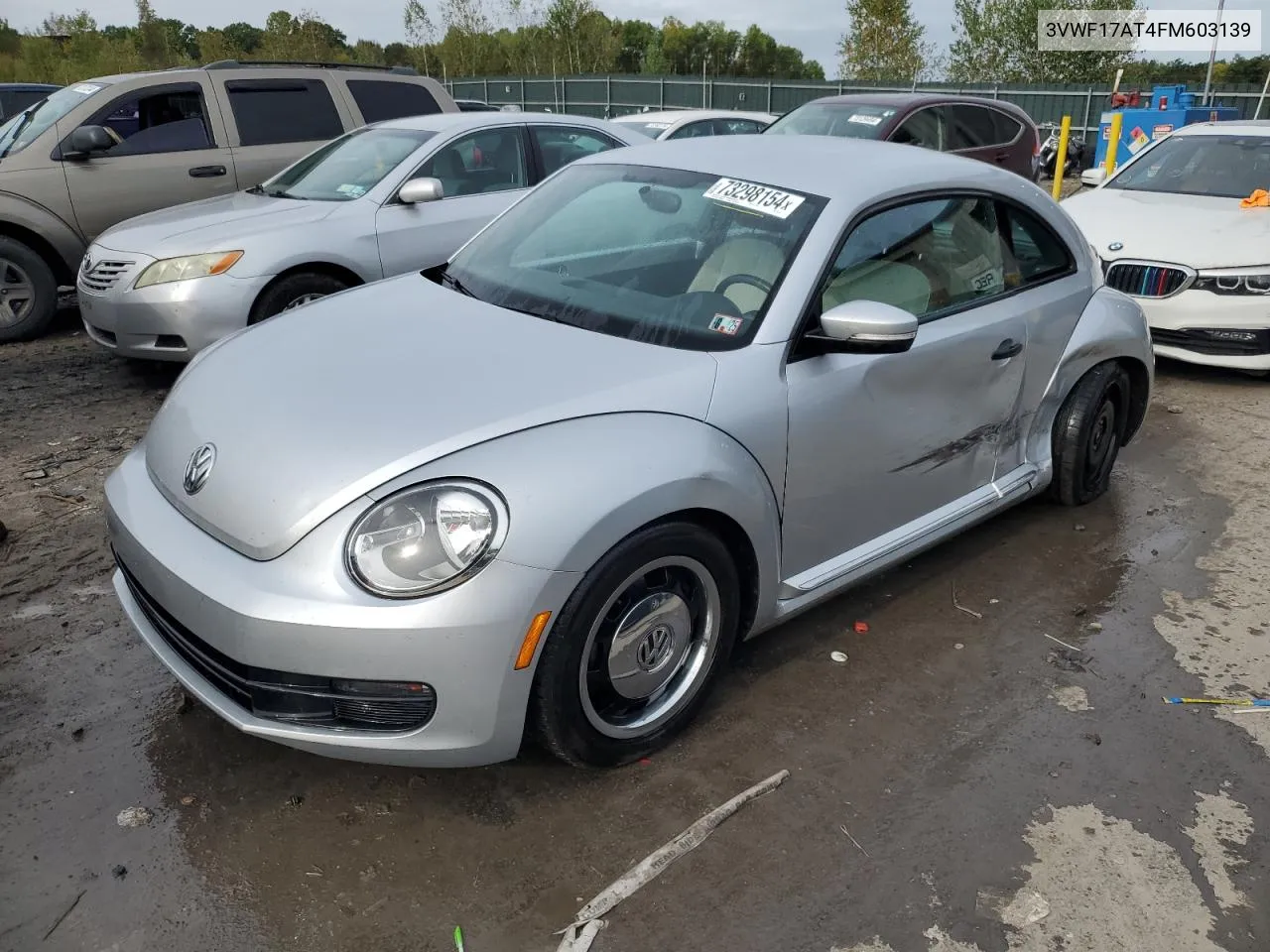 2015 Volkswagen Beetle 1.8T VIN: 3VWF17AT4FM603139 Lot: 73298154