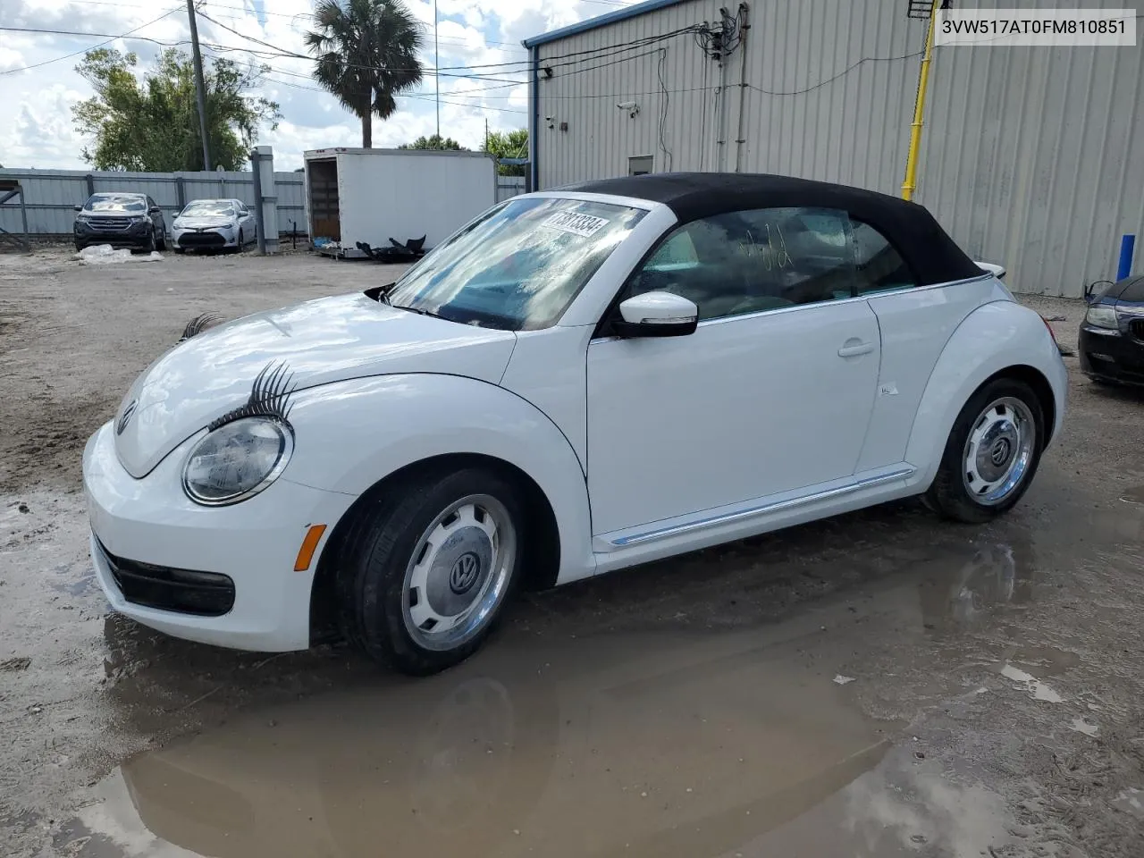 3VW517AT0FM810851 2015 Volkswagen Beetle 1.8T